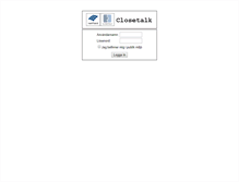 Tablet Screenshot of closetalk.netfield.se